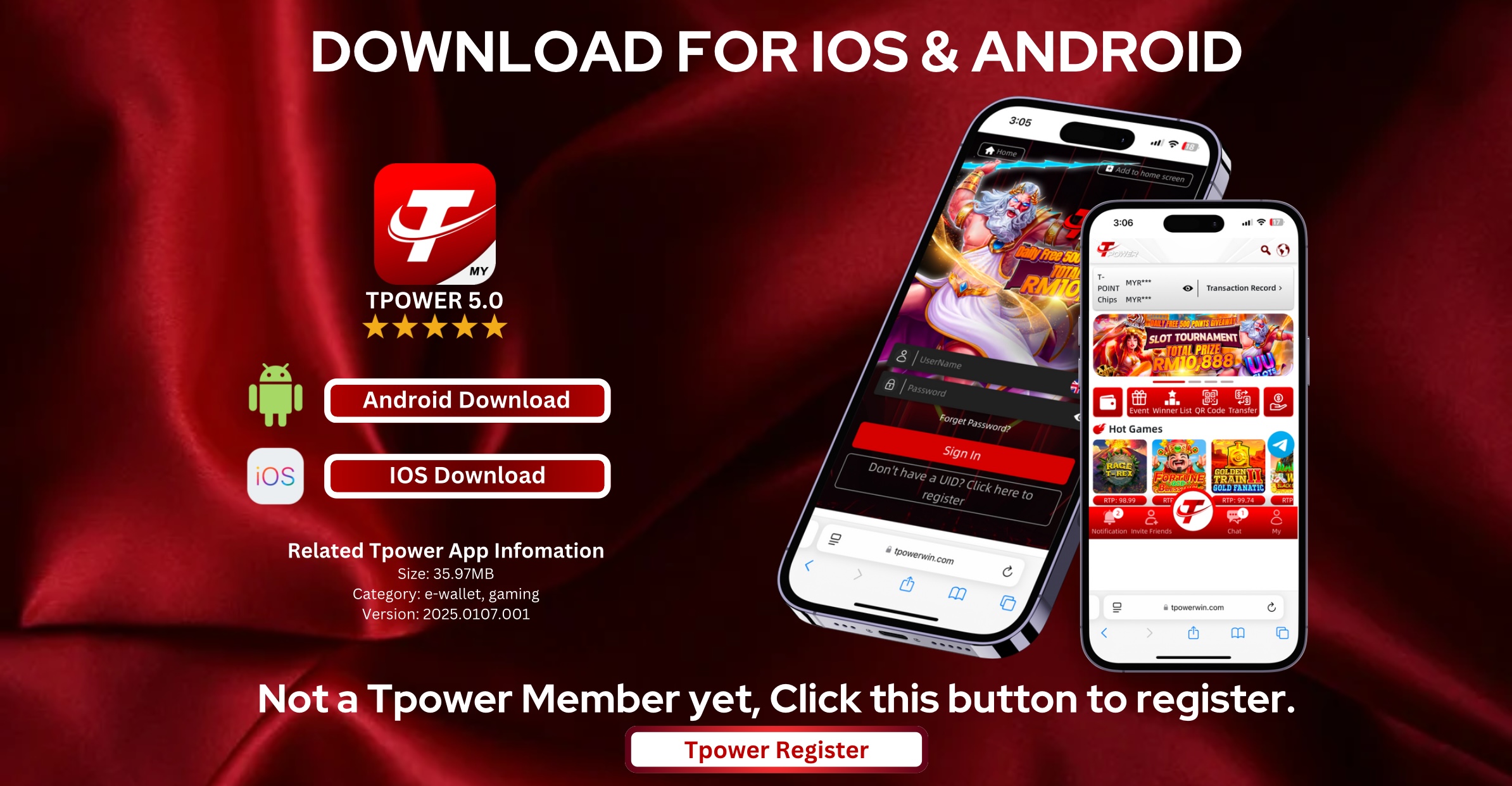 Tpower android & iOS App